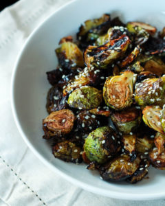 Balsamic Honey Glazed Brussels Sprouts