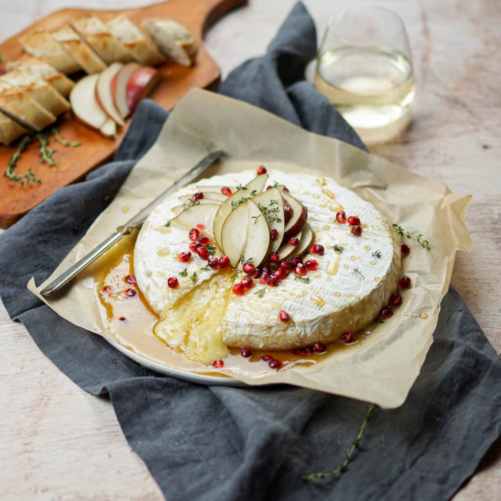 Holiday Baked Brie with Red Anjou Pears